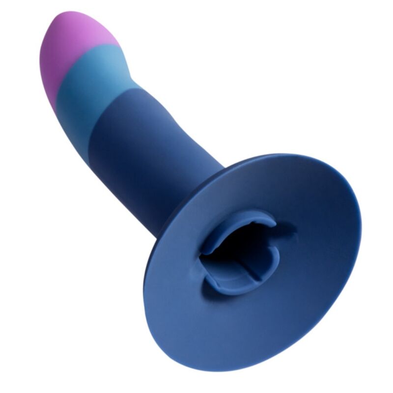 ROMP - PICCOLO HARNESS + SILICONE DILDO WITH TRICOLOR SUCTION CUP 14 CM - Image 3