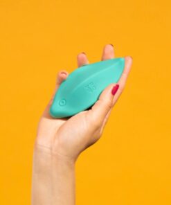 Alternative view of ROMP - WAVE VIBRATOR CLITORAL STIMULATOR ERGONOMIC SHAPE AQUA GREEN