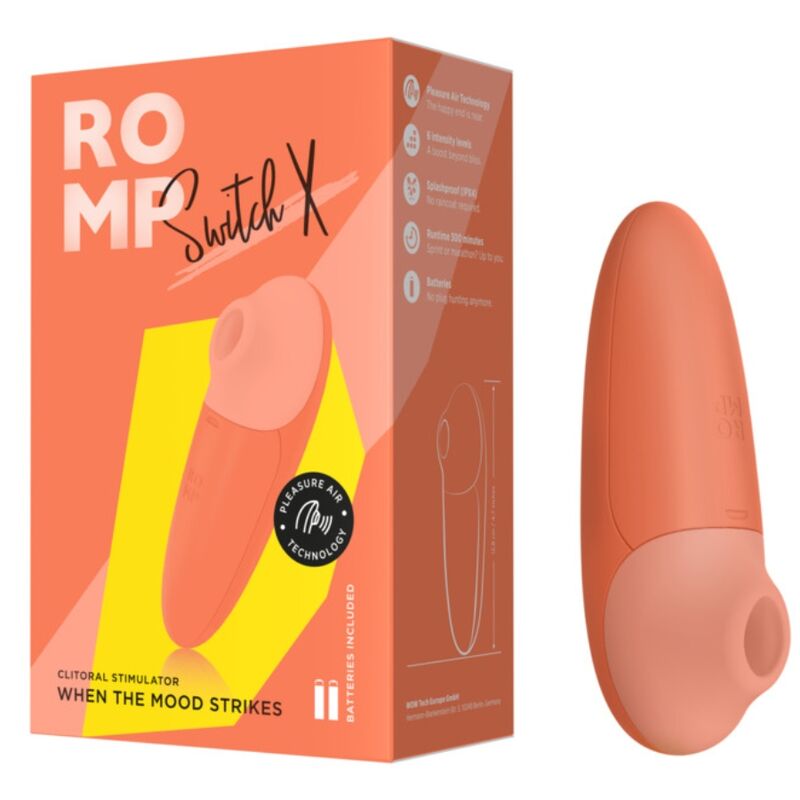 ROMP - SWITCH X CLITORAL STIMULATOR 6 LEVELS ORANGE - Image 5