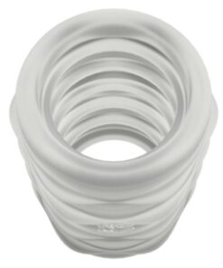 ROMP - MOSH TRANSPARENT MALE MASTURBATOR WITH 6 CM REVERSBLE SHEATH