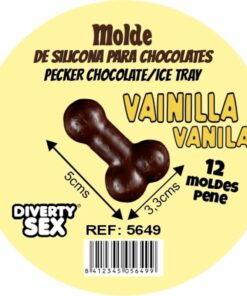 DIABLO PICANTE - CHOCOLATE MOLD WITH 12 SILICONE PENISES FOR HANGING VANILLA