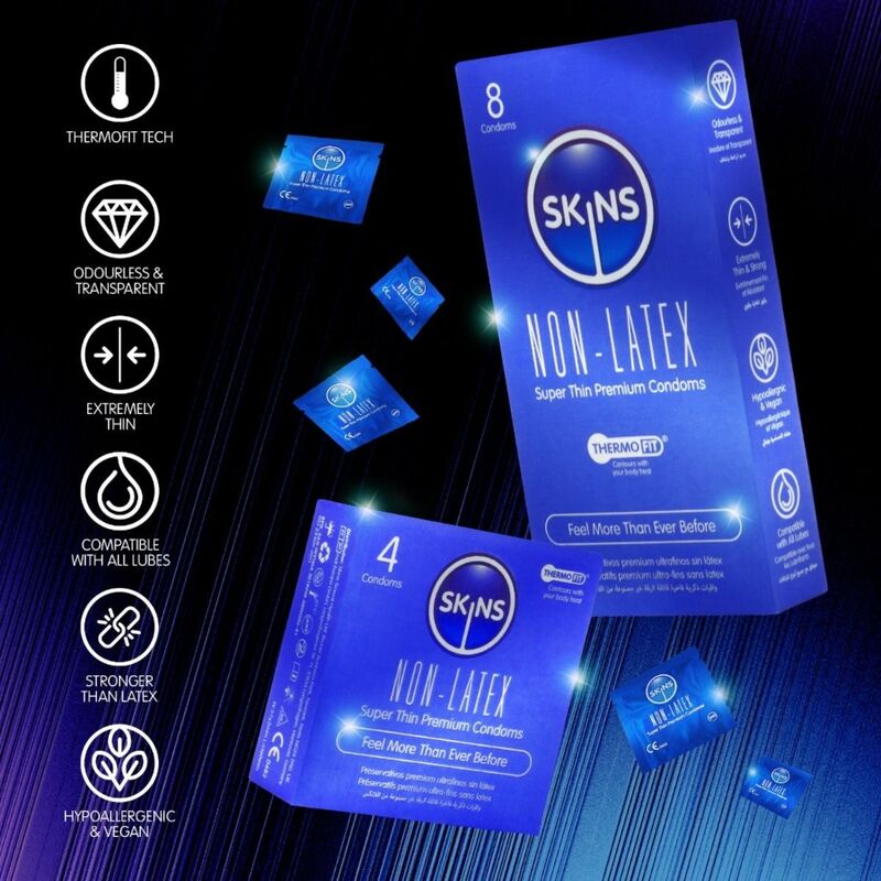 SKINS - LATEX-FREE CONDOMS PACK OF 8 - Image 4