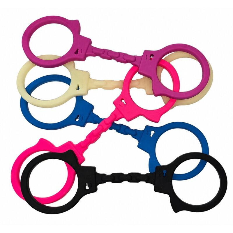 DIABLO PICANTE - SILICONE HANDCUFFS BLUE - Image 2