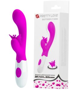 Alternative view of PRETTY LOVE - BUTTERFLY KISS 30 FUNCTION RABBIT VIBRATOR PURPLE