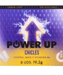 WUG POWER UP  FUNCTIONAL CAFFEINE  MATE COFFEE FLAVOUR GUM BLISTER 8 PCS