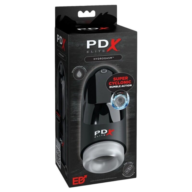 PDX ELITE - HYDROGASM CYCLONIC VIBRATING MASTURBATOR 20 CM - Image 4