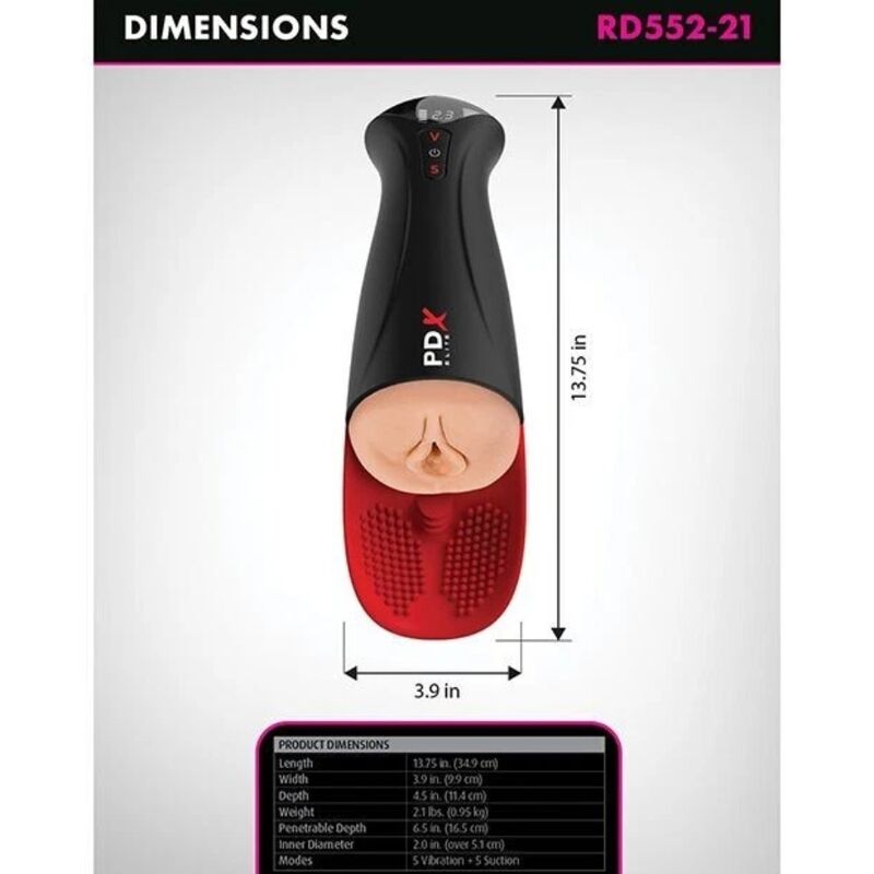 PDX ELITE - FUCK-O-MATIC PRO XL AUTOMATIC MASTURBATOR 42 CM - Image 5