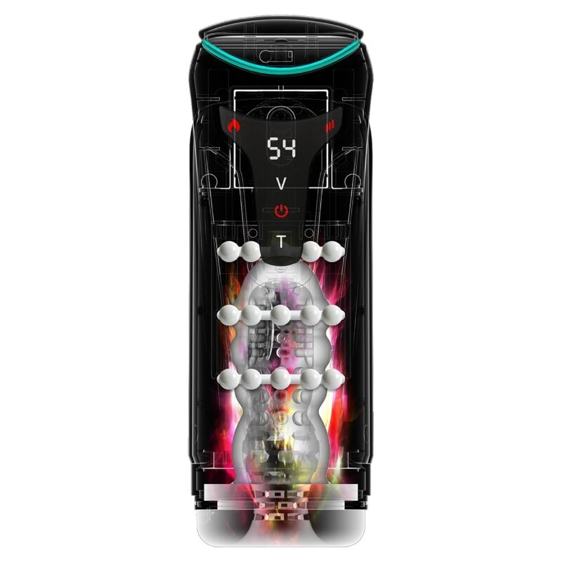 PDX ELITE - MOTO-BATOR PRO THRUSTING STROKER AUTOMATIC VIBRATING AND WARMING MASTURBATOR 26.5 CM - Image 5