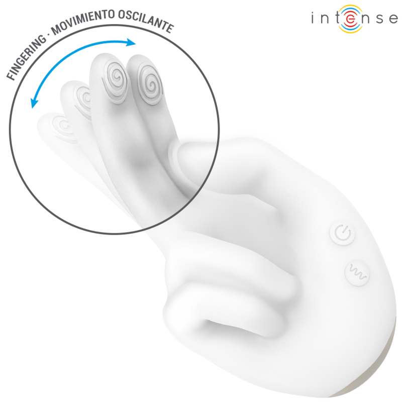 INTENSE - JIMMY HAND-SHAPED MULTIFUNCTION STIMULATOR WITH VIBRATION AND HEAT - Image 4