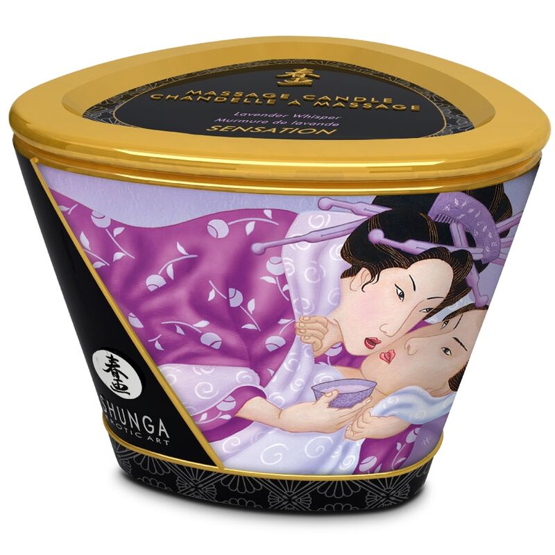 SHUNGA - MASSAGE CANDLE LAVANDER 170 ML - Image 3