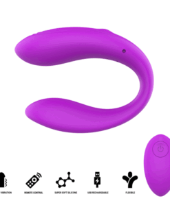 INTENSE - NORA VIBRATING CLAMP STIMULATOR PURPLE