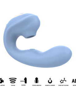 INTENSE - GINA MULTIFUNCTION CLITORAL STIMULATOR BLUE