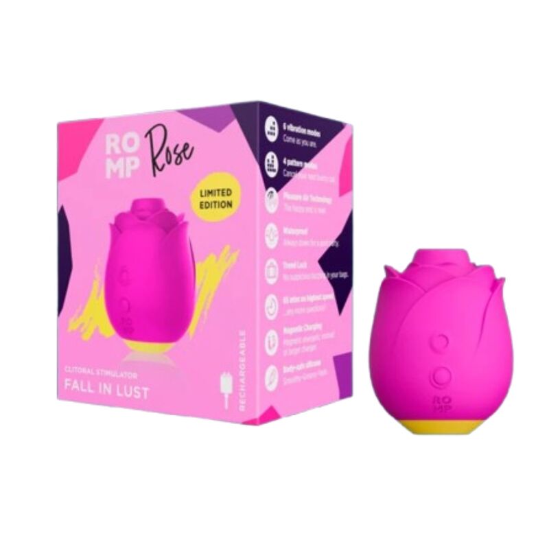 ROMP - ROSE 2.0 CLITORAL SUCTION TOOL PINK SHAPE LIMITED EDITION - Image 2