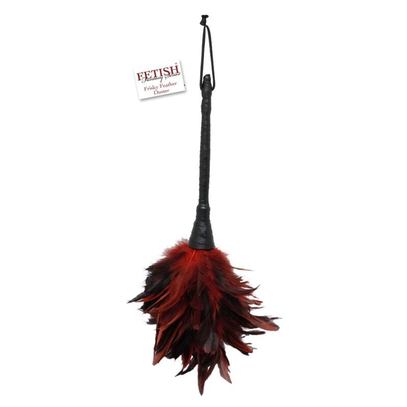 FETISH FANTASY SERIES - BLACK RED FRISKY FEATHER TICKLER - Image 2