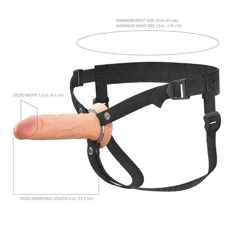 FANTASY X-TENSIONS ELITE - 15.2 CM HOLLOW SILICONE STRAP-ON - Image 5