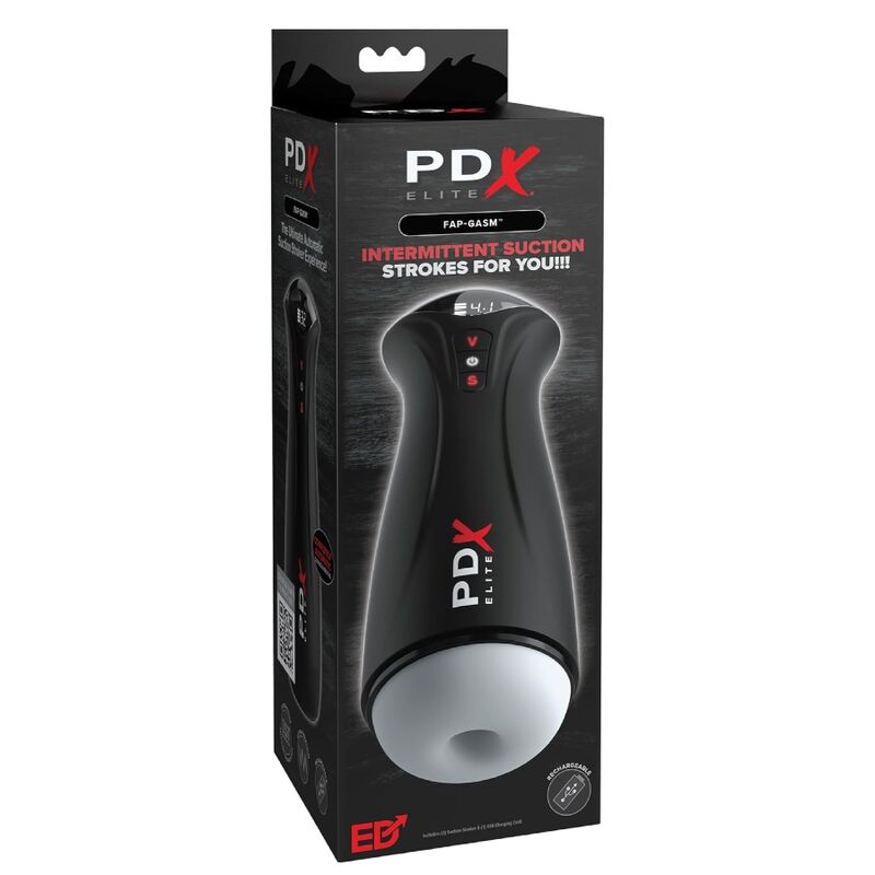 PDX ELITE - FAP-GASM CLEAR MALE MASTURBATOR WITH INTERMITTENT SUCTION - Image 5
