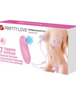 PRETTY LOVE - IMONIE 3-IN-1 MULTIFUNCTIONAL SET WITH SUCTION CUP, NIPPLES AND CLITORIS