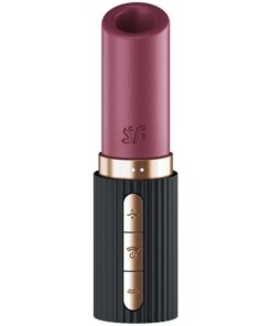 Alternative view of SATISFYER - DEEP KISS WAVE CLITORIS STIMULATOR GARNET / BLACK