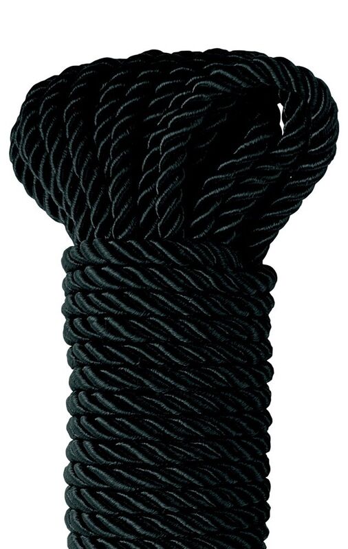 FETISH FANTASY SERIES - BLACK DELUXE SILK ROPE 9.75 M - Image 2