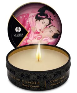 SHUNGA - MINI CARESS BY CANDELIGHT ROSES MASSAGE CANDLE 30 ML