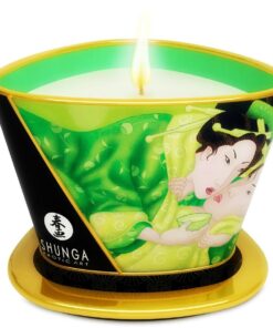 SHUNGA - MINI CARESS BY CANDELIGHT MASSAGE CANDLE T GREEN 170 ML