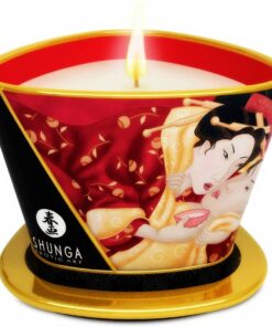 SHUNGA - MINI CARESS BY CANDELIGHT STRAWBERRIES AND CAVA MASSAGE CANDLE 170 ML