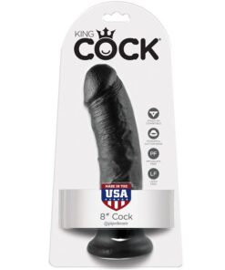 KING COCK - 8 DILDO BLACK 20.3 CM