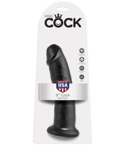 KING COCK - 9 DILDO BLACK 22.9 CM