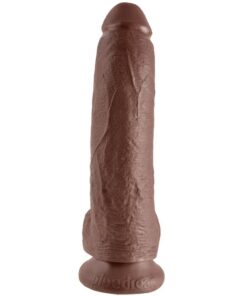 Alternative view of KING COCK - 9 DILDO BROWN WITH BALLS 22.9 CM