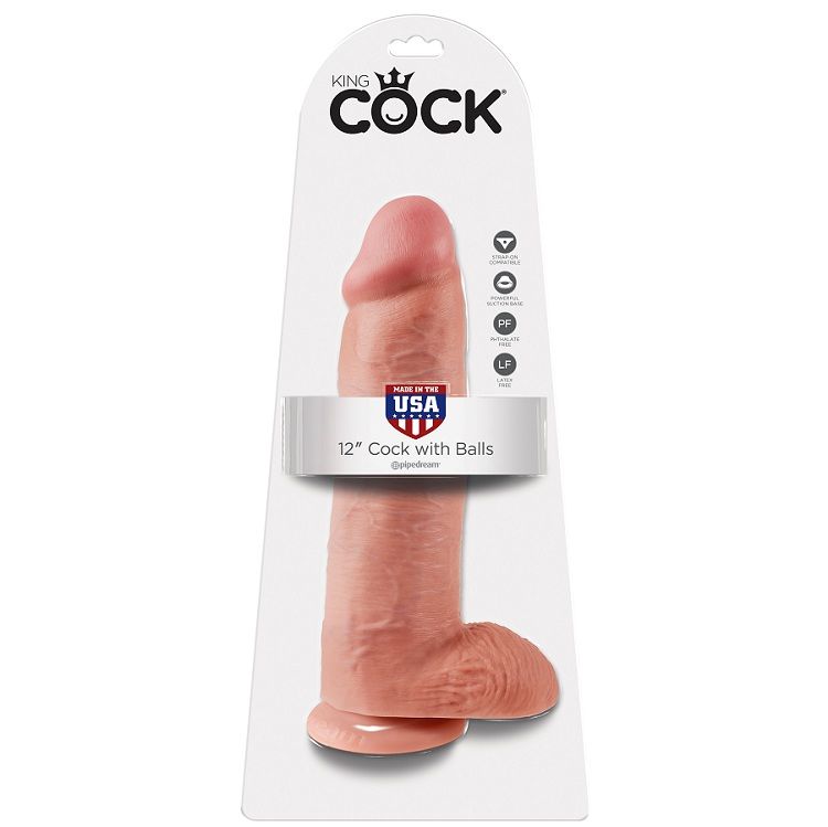 KING COCK - DILDO FLESH WITH BALLS 30.48 CM - Image 5