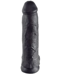 KING COCK - DILDO BLACK WITH BALLS 30.48 CM
