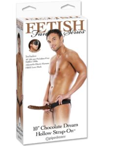 FETISH FANTASY SERIES - CHOCOLATE DREAM HOLLOW STRAP-ON
