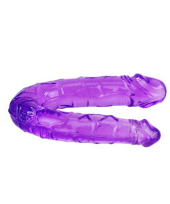 Alternative view of BAILE - DOUBLE DILDO IN LILAC FLEXIBLE JELLY