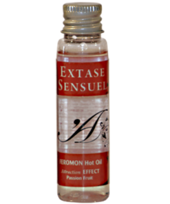 EXTASE SENSUAL - HEAT EFFECT MASSAGE OIL WITH PASSION FRUIT PHEROMONES TRAVEL 35 ML
