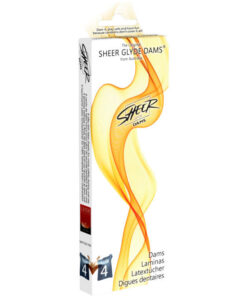 SHEER GLYDE - DAMS LAMINAS LATEX ORAL SEX TAIL