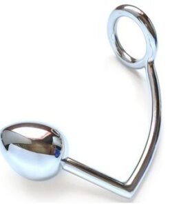 METAL HARD - RING WITH ANAL HOOK 50MM