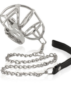 METAL HARD - METAL CHASTITY RING WITH STRAP