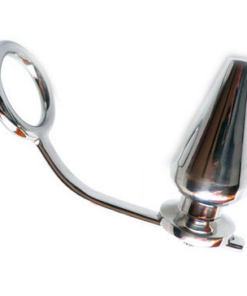 Alternative view of METAL HARD - STEEL RING WITH ANAL PLUG 45 X 50MM