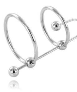 METAL HARD - EXTREME RING WITH URETHRAL STOP