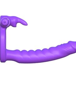 Alternative view of FANTASY C-RINGZ - SILICONE DOUBLE VIBRATOR RABBIT