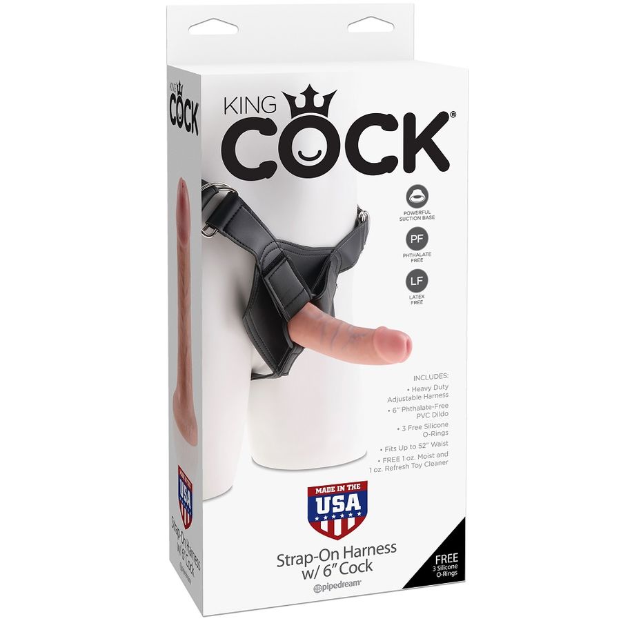 KING COCK - HARNESS WITH REALISTIC PENIS 15.20 CM - Image 2