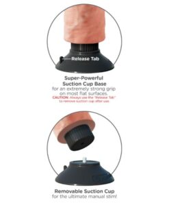 Alternative view of KING COCK - 25.5 CM VIBRATING COCK WITH BALLS FLESH