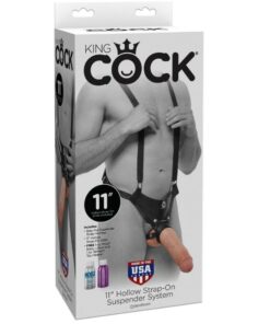 Alternative view of KING COCK - 28 CM HOLLOW STRAP-ON SUSPENDER SYSTEM FLESH