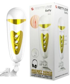 Alternative view of PRETTY LOVE - MALE MASTURBATOR WITH VIBRATION AND SOUND SALLY