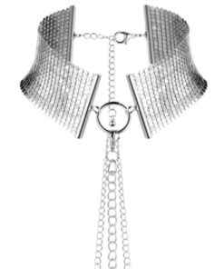 Alternative view of BIJOUX - DÉSIR MÉTALLIQUE SILVER METALLIC NECKLACE