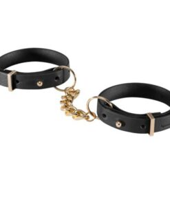 BIJOUX - INDISCRETS MAZE HANDCUFFS BLACK BRACELETS
