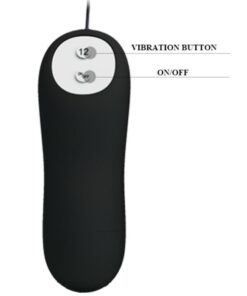 Alternative view of PRETTY LOVE - ANAL PLUG ANCHOR FORM SILICONE 12 VIBRATION MODES BLACK