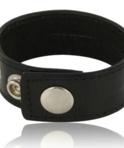 LEATHER BODY - ADJUSTABLE LEATHER STRAP FOR PENIS BLACK