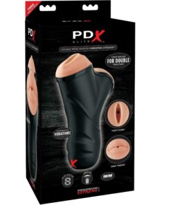 PDX ELITE - DOUBLE PENETRATION VIBRATING STROKER