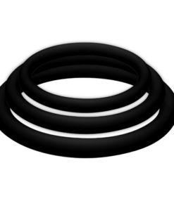 JOYDIVISION POTENZDUO - PLUS 3 BLACK RINGS SET - S, M, L